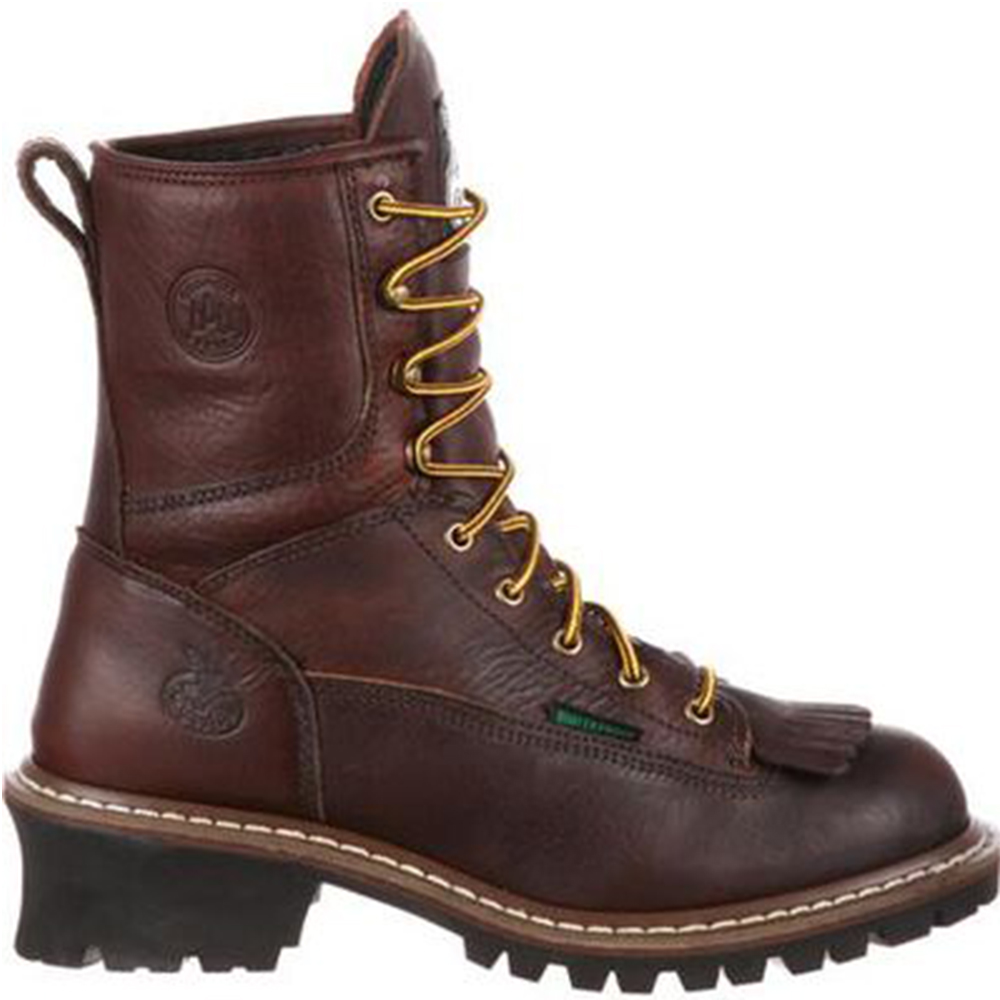 Georgia Boot Logger 8 Inch Waterproof Work Boots with Steel Toe from Columbia Safety